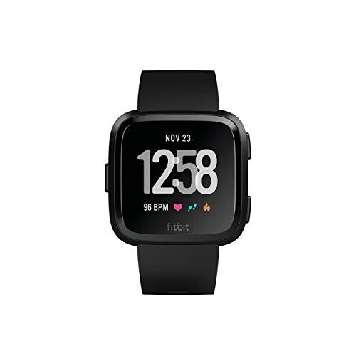 Fitbit Versa Health & Fitness Smartwatch with Heart Rate, Music & Swim Tracking, Black