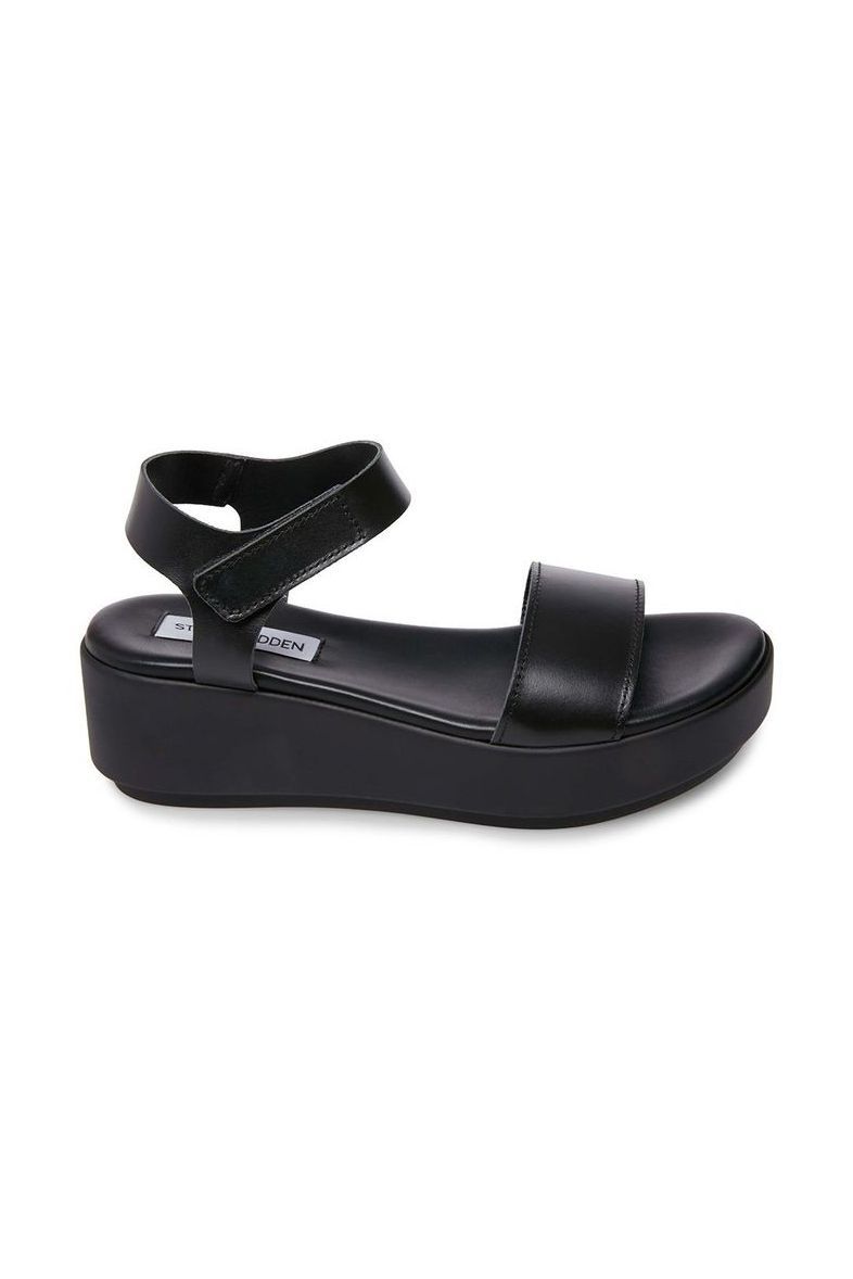 steve madden black platform sandals