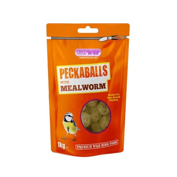 Suet Peckaballs With Mealworm, 1kg