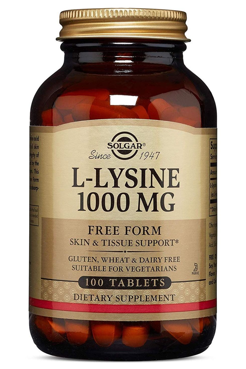 L-Lysine 1000mg Free Form 50 Tablets