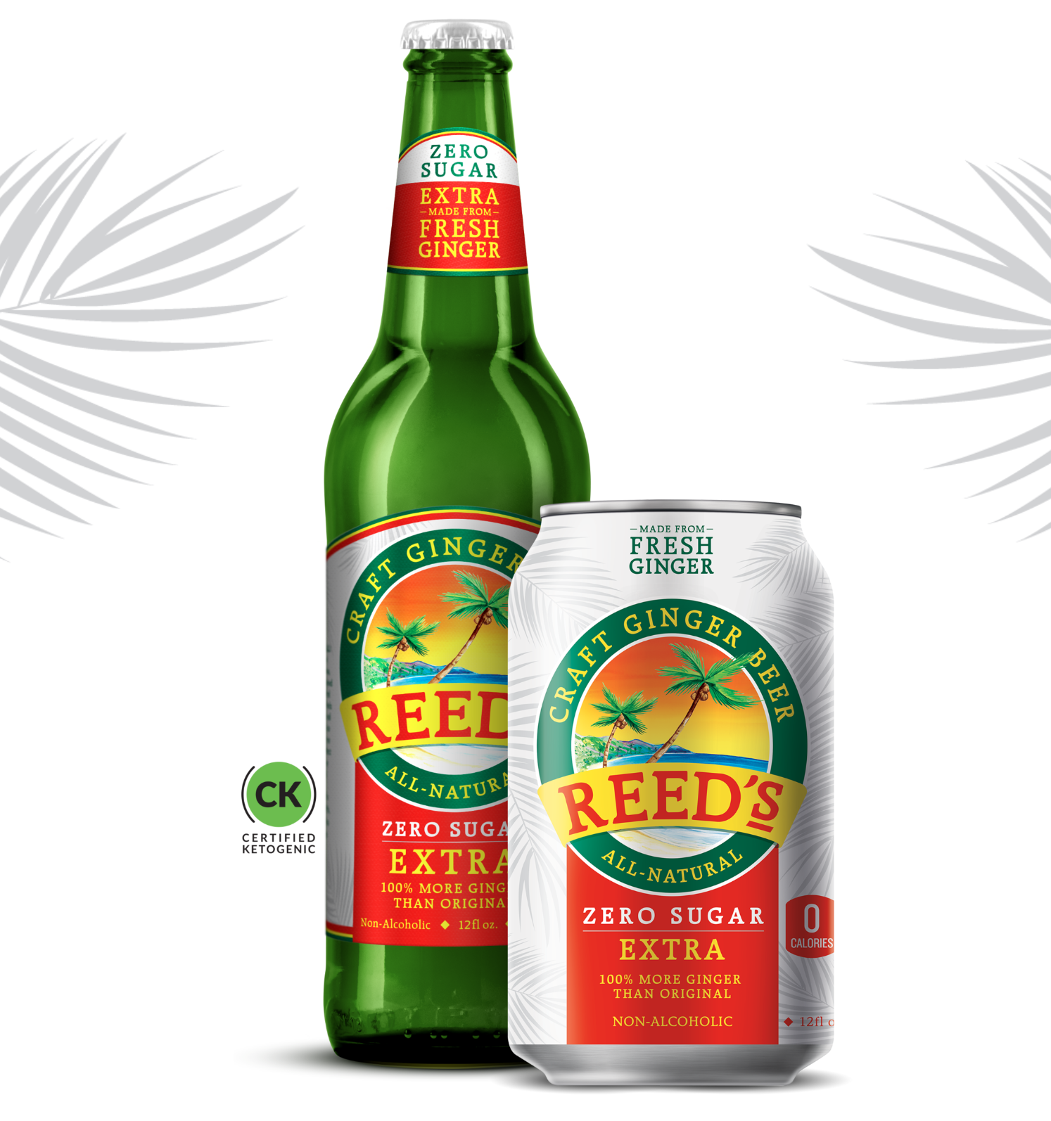 Reed's Zero Sugar EXTRA Ginger Beer