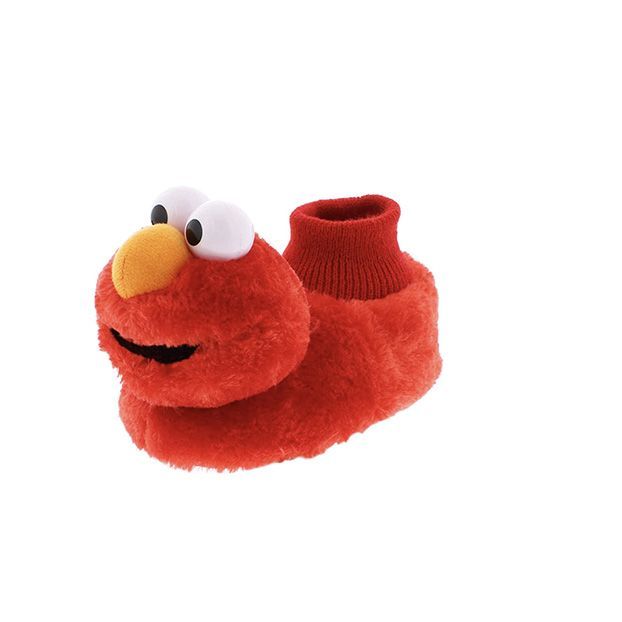 Sesame Street Elmo Little Kids Sock Top Slippers 