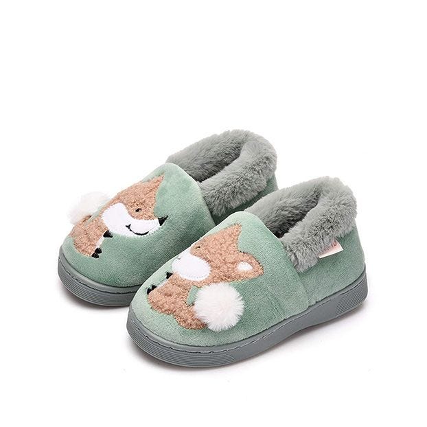 ALPARA Fur Lined Kids Slippers 