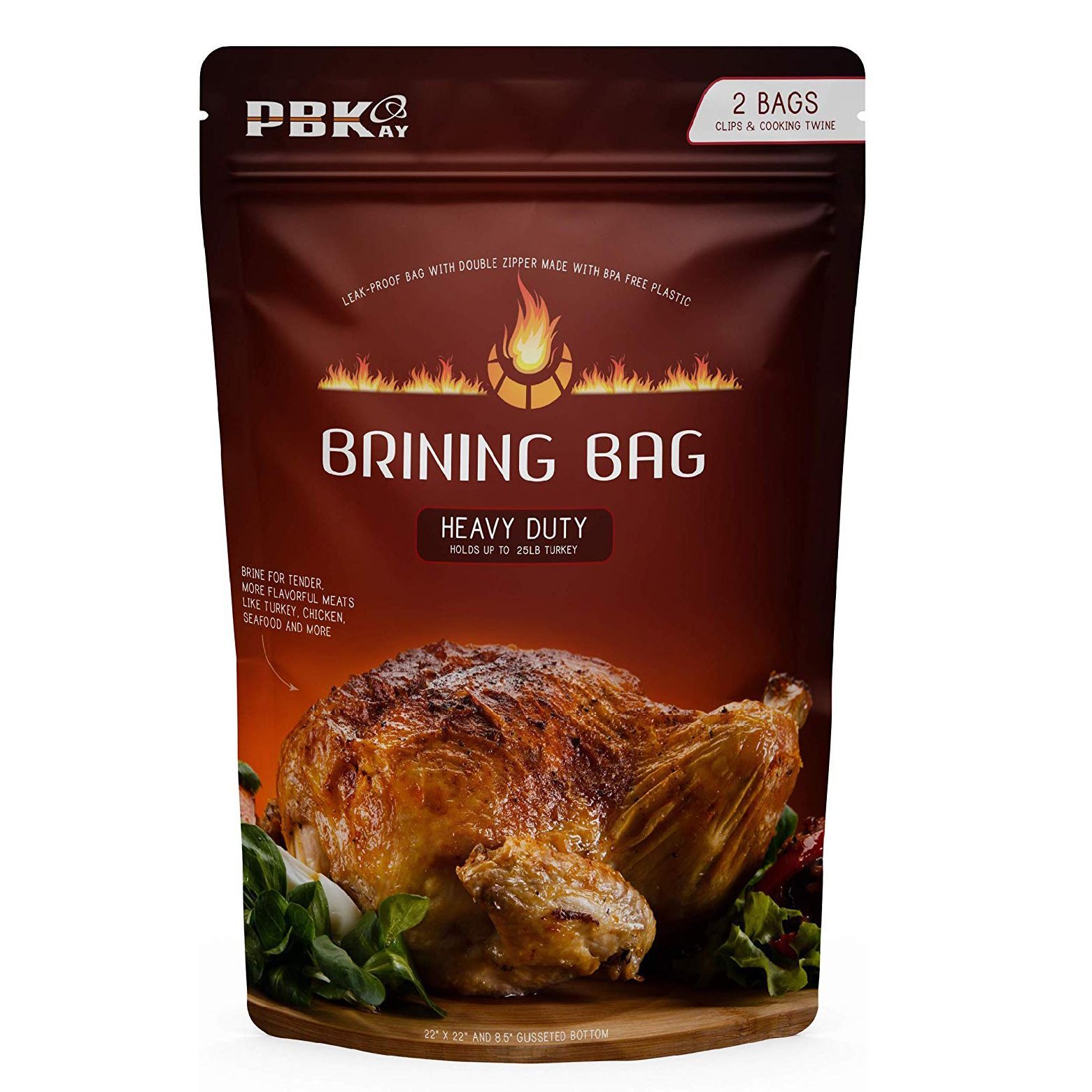 Large Turkey Brine Bags, 2 pack