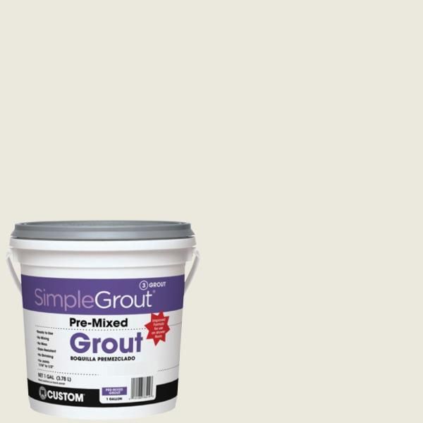 Custom Building Products SimpleGrout #381 Bright White 1 Gal. Pre-Mixed Grout