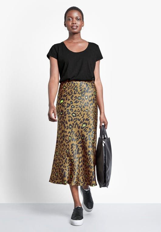 Hush leopard 2025 maxi skirt