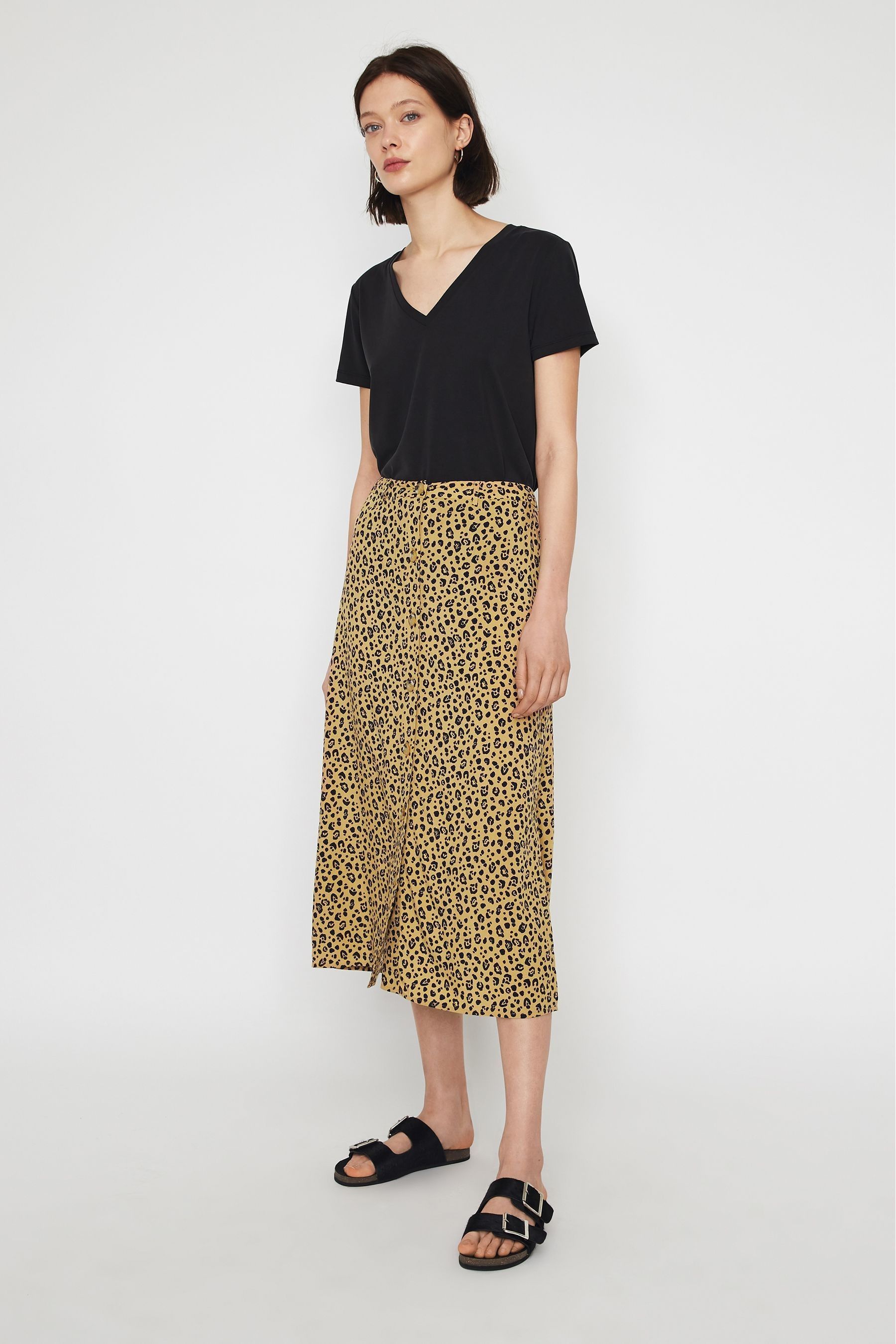 Amanda Holden wears leopard print maxi 