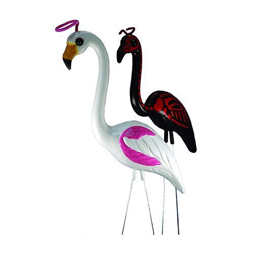 Angel and Devil Flamingos