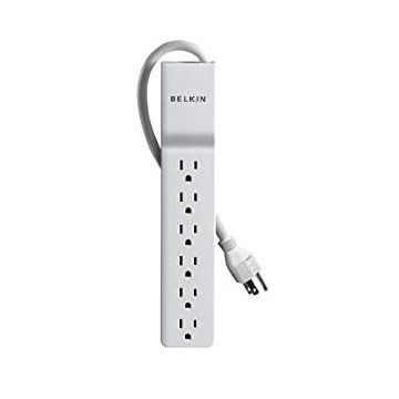6-Outlet Power Strip Surge Protector - 4 ft. Cord