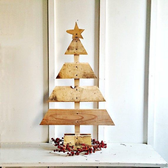 wooden christmas tree