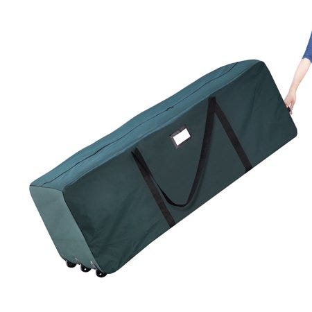 Green Rolling Christmas Tree Storage Duffel Bag