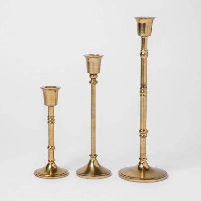 3-Piece Taper Candle Holder Set