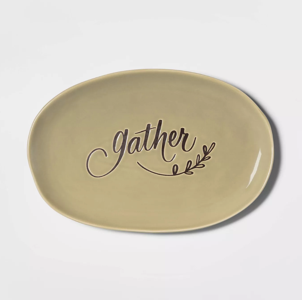 Stoneware Gather Oval Serving Platter