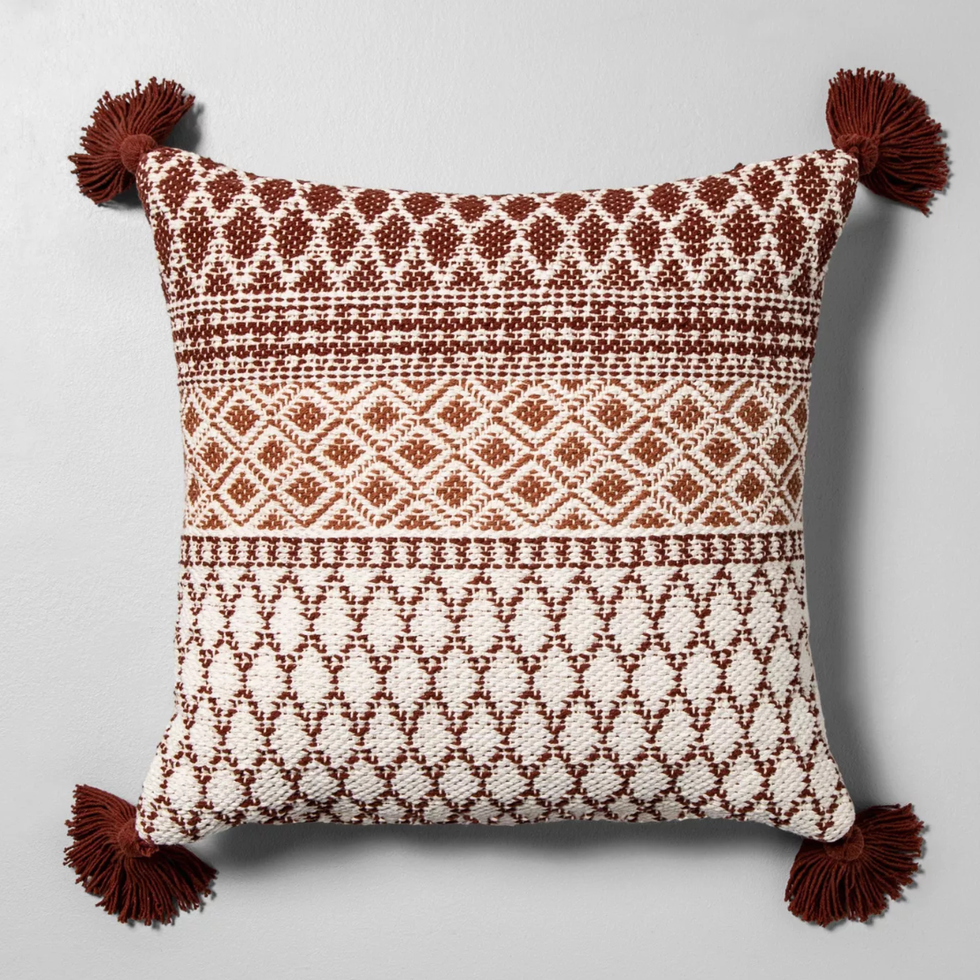 Pattern Throw Pillow Beige