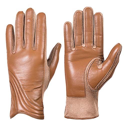 shearling lined gloves for women