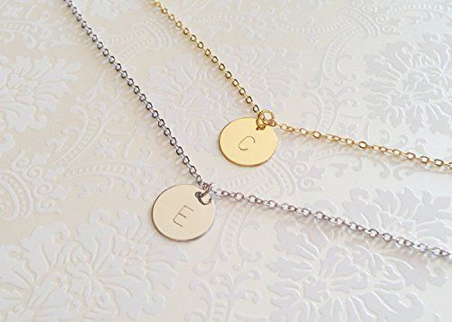 Initial Disc Necklace 