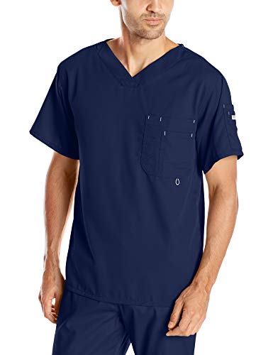 Grey's Anatomy Spandex Stretch Men's Wesley Top - Just Scrubs