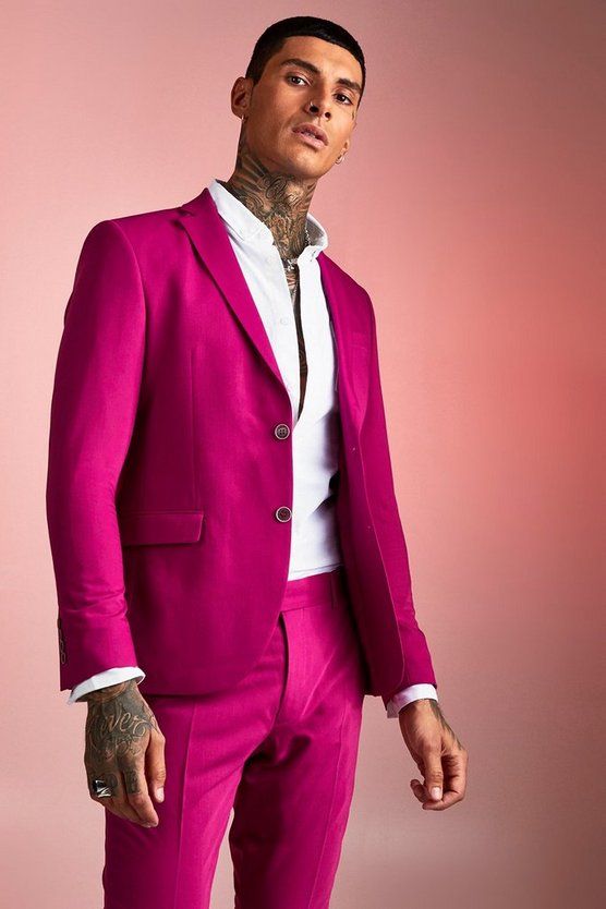 pink formal attire for men