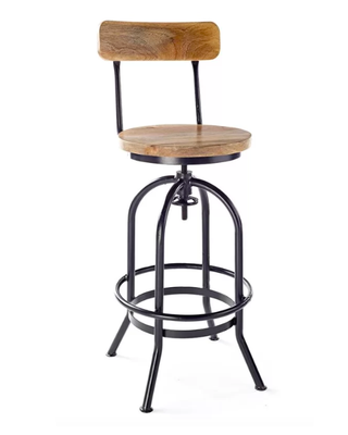 Adan adjustable height swivel bar stool