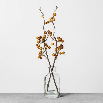 Faux Orange Berry Arrangement