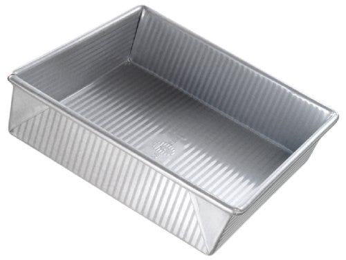 USA Pan Bakeware Square Cake Pan, 9 inch, Nonstick & Quick Release Coating, Made in the USA from Aluminized Steel