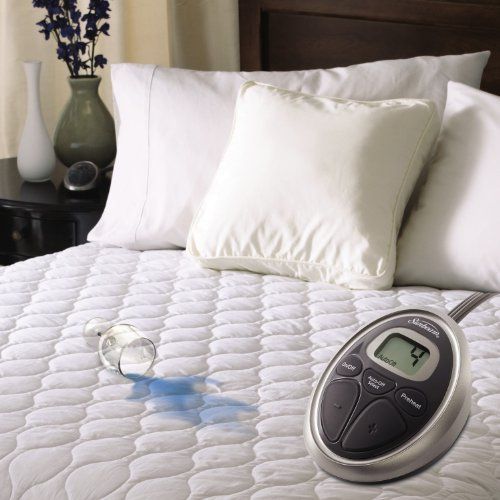 Quilted Water-Resistant Heated Mattress Pad