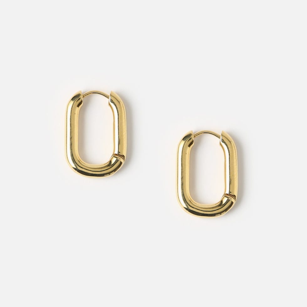 Chunky Oval Hoop Earrings