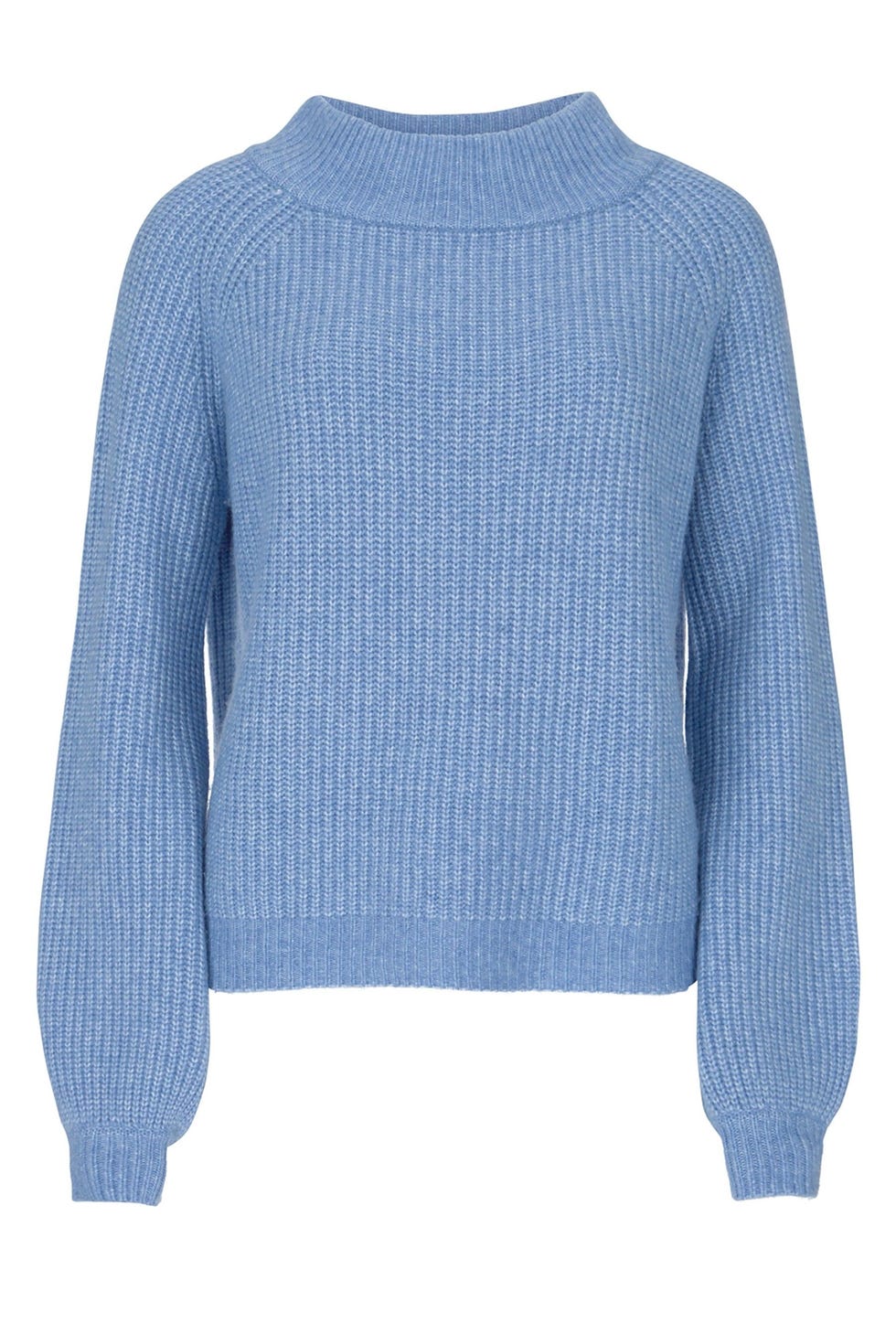 Blue Chunky Boat Neck Jumper, £89 