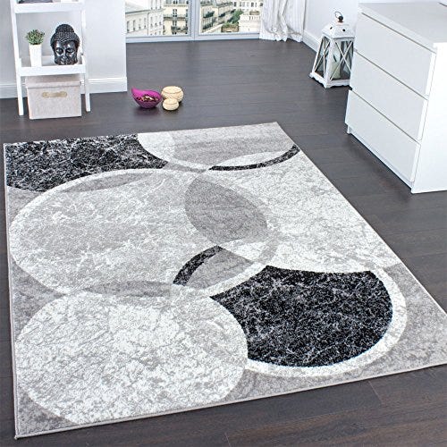 Alfombra con grabados de circulos