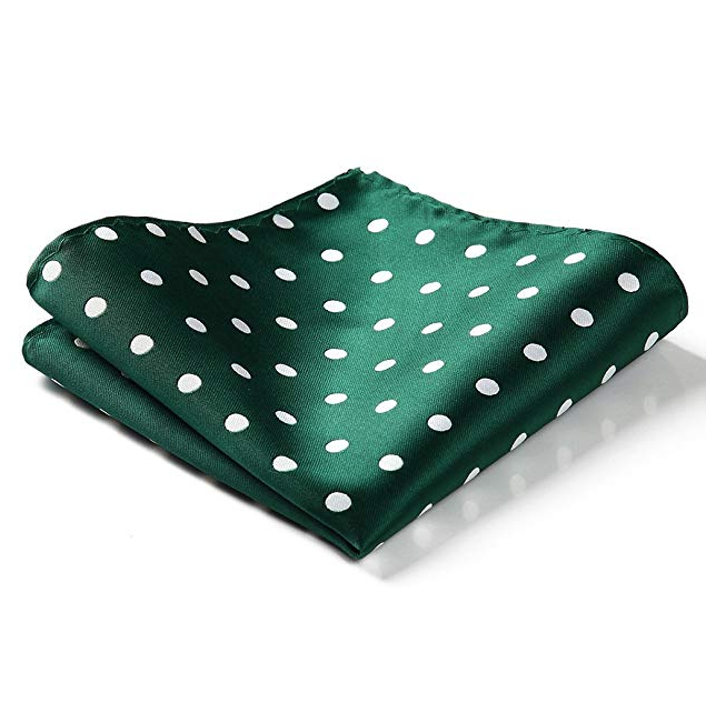 Green Polka Dot Handkerchief