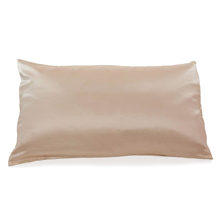 Silk Life Satin Pillow Case Set for Hair and Skin to prevent wrinkles Hidden Zipper Standard 2 Pack Gray 50x75cm 