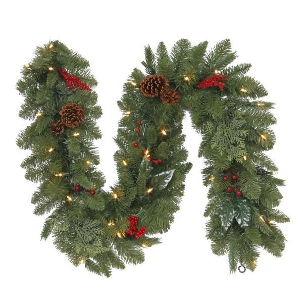 6 ft. Battery-Operated Pre-Lit LED Christmas Garland