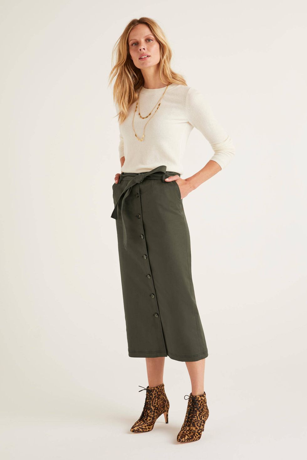 Isabel Stitch Detail Skirt 