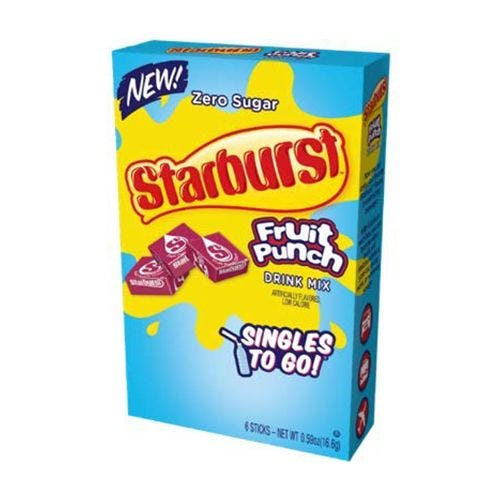 Starburst’s New Singles to Go Will Make Water Taste Like Candy