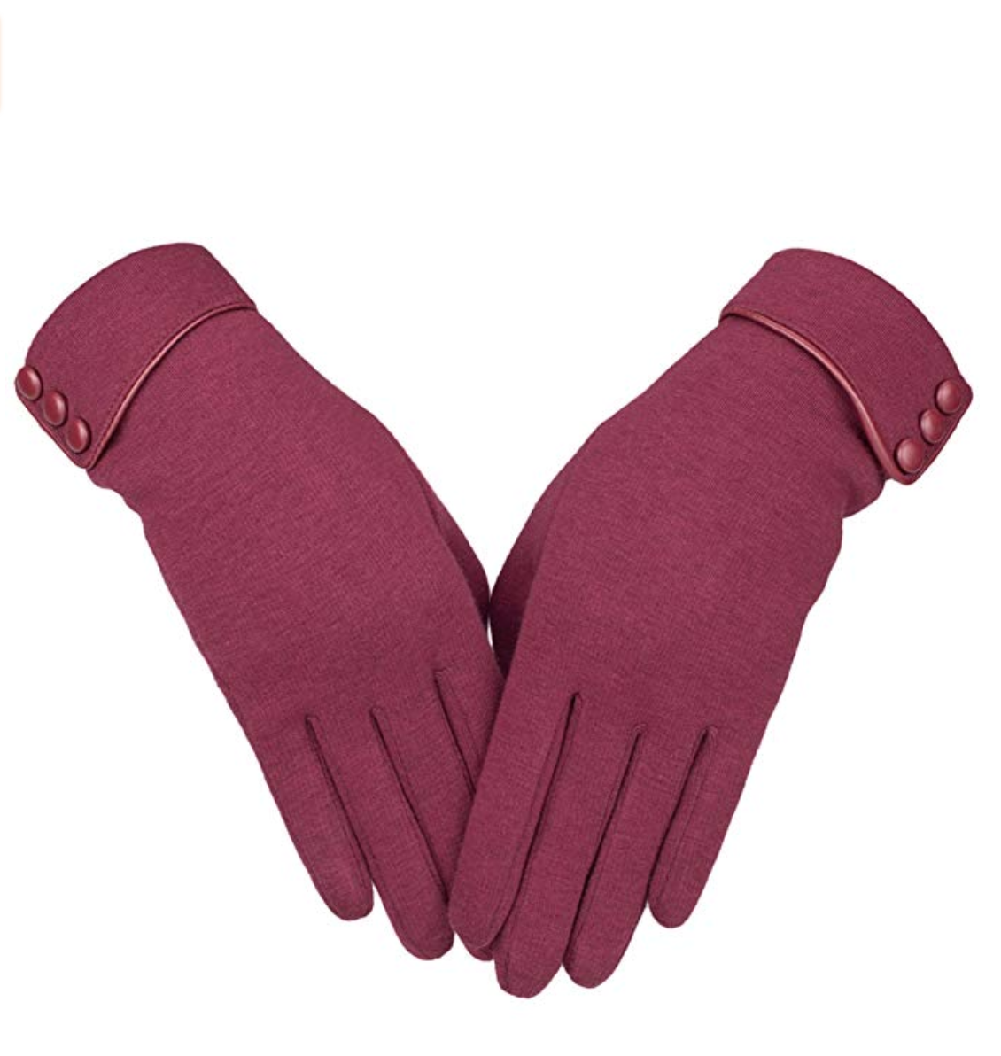 Womens Ladies Leather Gloves With Bow Design Warm Winter Fleece Lined All Size M L XL Christmas Gift