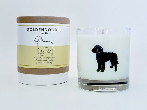 Goldendoodle Candle