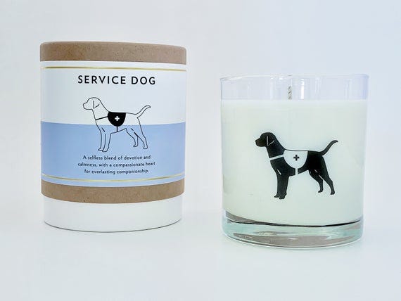 Service Dog Candle