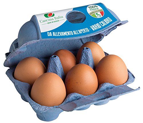 6 uova fresche da allevamento all'aperto