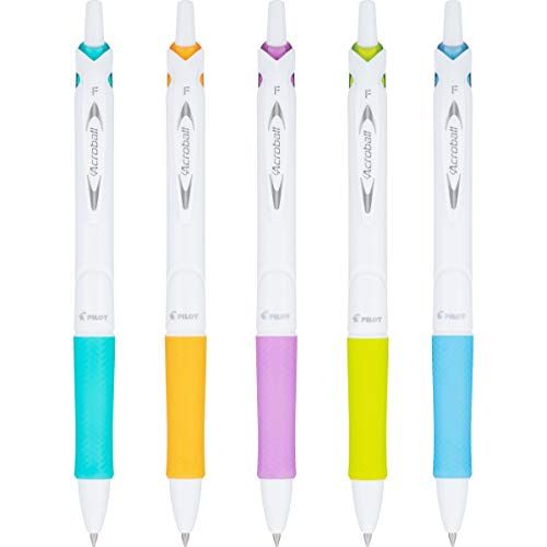 Acroball PureWhite Retractable Advanced Ink Ball Point Pens