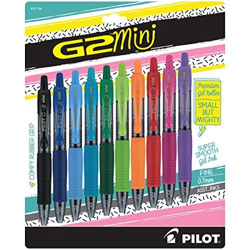 G2 Mini Premium Retractable Gel Ink Rolling Ball Pens
