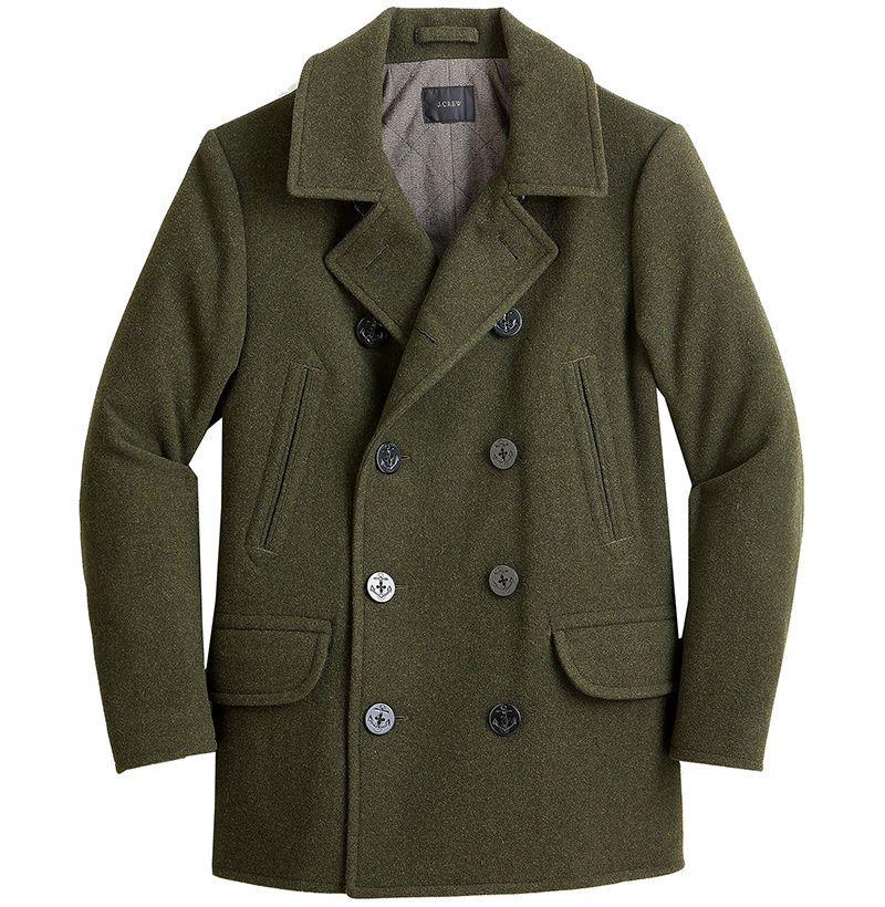 YOUTHUP Mens Coats Slim Fit Wool Overcoat Thick Winter Trench Coat Casual Peacoats