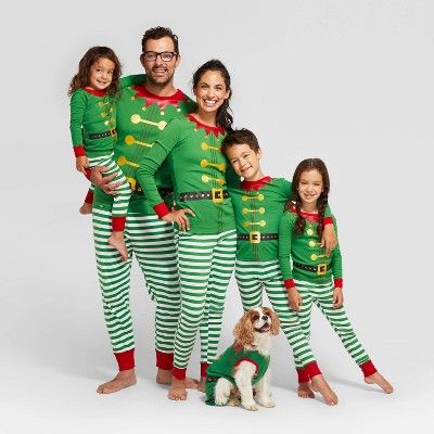 Holiday Elf Family Pajamas Collection