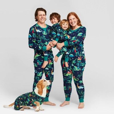 Holiday Festive Dinosaurs Family Pajamas Collection