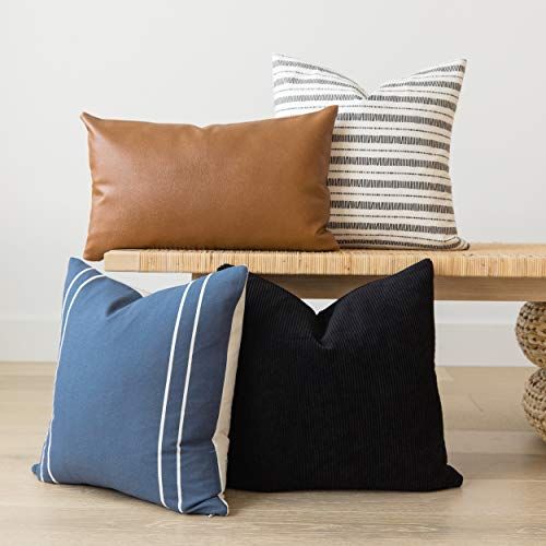 Woven Nook Decorative Throw Pillow Covers (Set of Four)