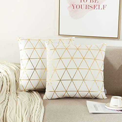 NordECO HOME Throw Pillow Covers (Set of Two)