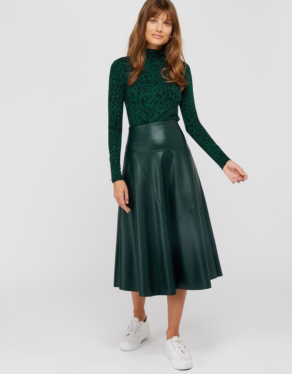 Carly Faux Leather Skirt, £60