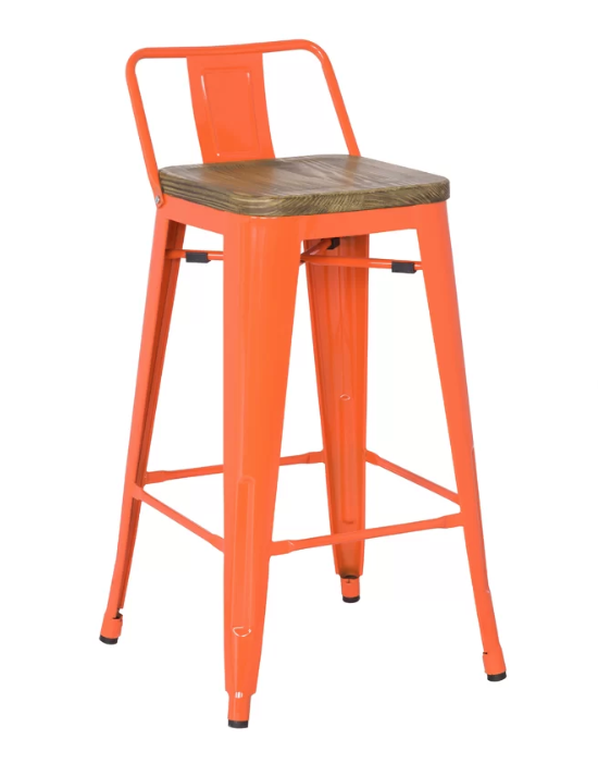 colorful stools with backs