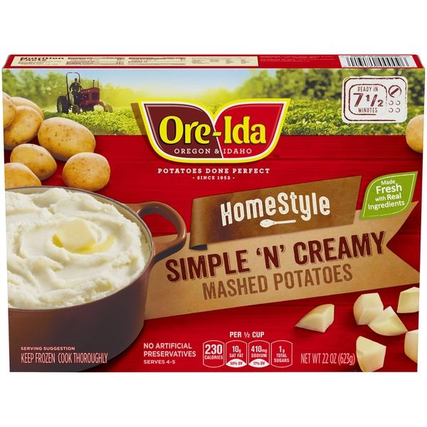 Ore Ida Homestyle Classic Simple 'N' Creamy Mashed Potatoes