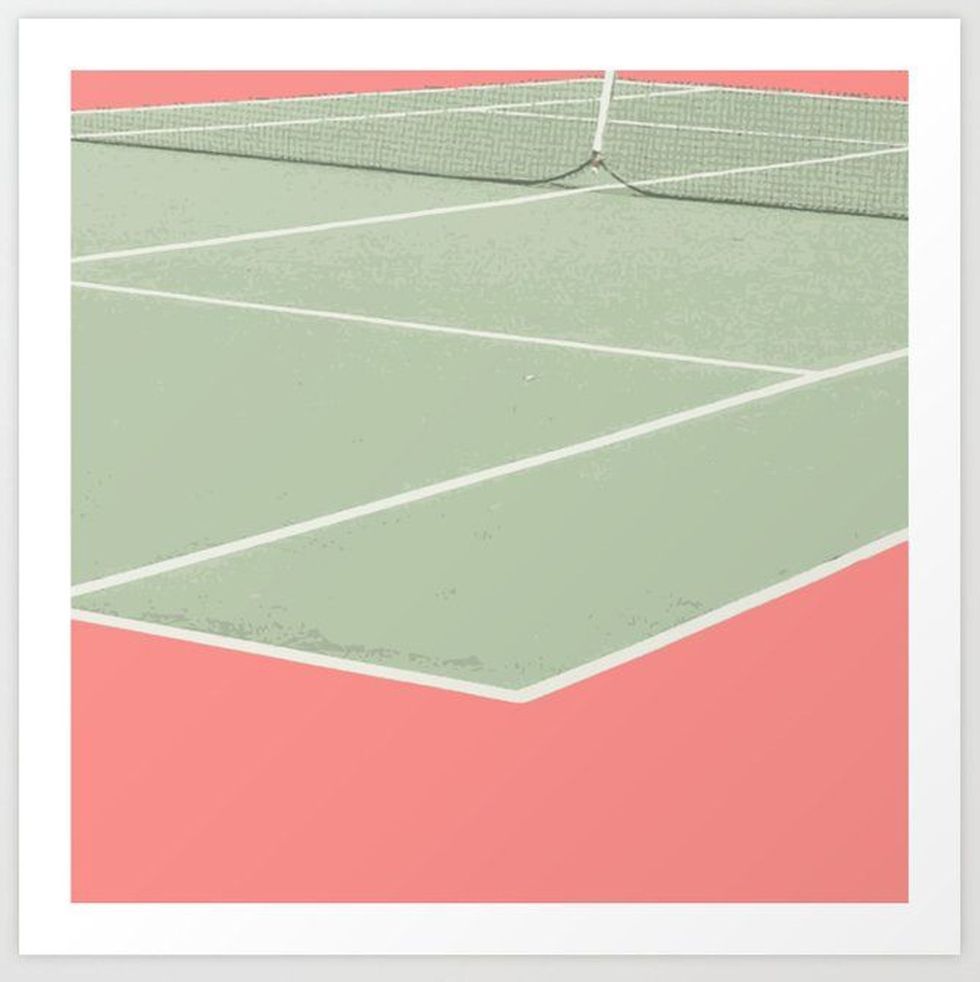 Tennis Game Art Print