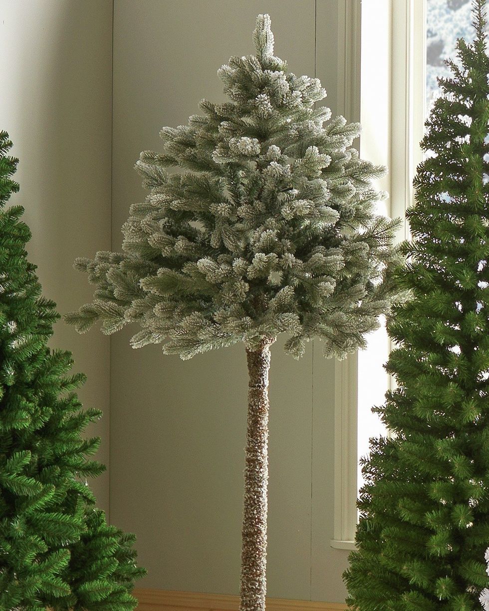 6ft Snowy Half Christmas Tree